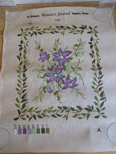 Tapestry canvas floral design - tapestry,