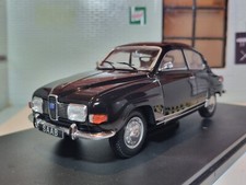 SAAB 96 V4 1970 Black Diecast V Detailed G LGB 1:24 Scale Model Car Whitebox