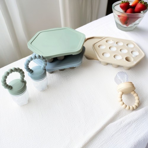Silicone baby fruit feeder - silicone, &