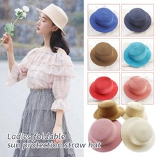 Flat Top Sun Straw Hat Summer