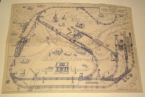 1947 lionel model layout - layout, (for