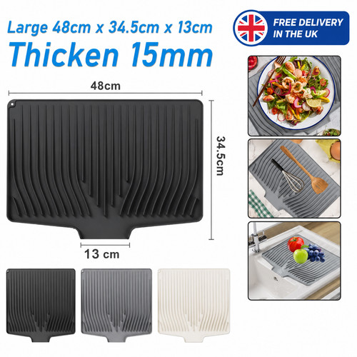 Silicone dish draining mat - dish,