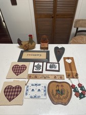 VTG LOT OF COUNTRY DECOR. Farmhouse Decor Cottagecore Decor 12 Items Country
