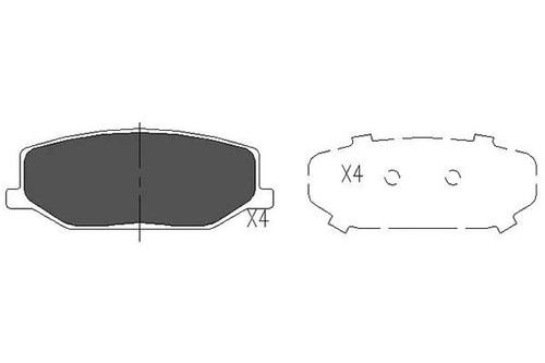 Front brake pad set - pad,