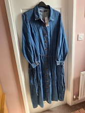 Denim Maxi Tiered Dress UK 20 New with Tags from Asda George.