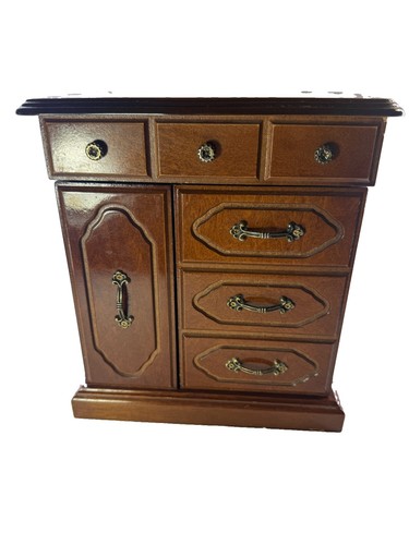 Vintage wooden jewelry armoire - vintage,