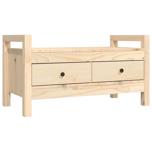 Solid wood pine hall - solid, bench