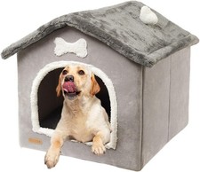 Foldable Plush Dog House