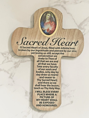 Sacred heart jesus wooden - heart, of