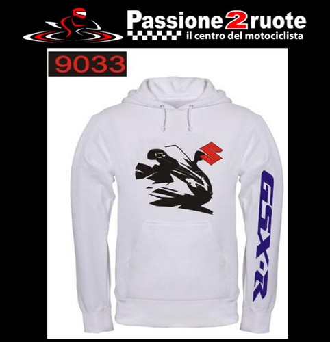 Hooded sweatshirt gsx white - hooded, gsx-r