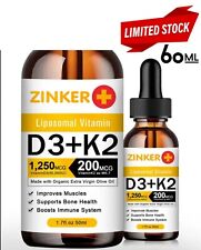 Liposomal Vitamin D3 50,000iu + K2 MK-7 Maximum Strength,Immunity Drops ?? UK.