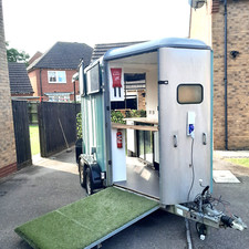 mobile catering trailer pimm,s bar coffee and cake converted horse box or sales