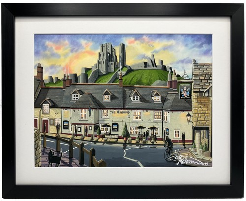Corfe castle rural townscape - rural,