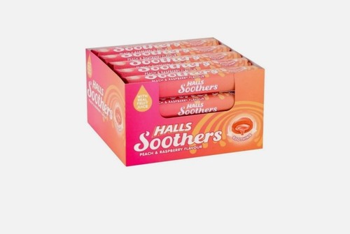 Halls soothers peach and - halls,