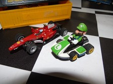 SCALEXTRIC Type CARRERA GO Small Scale Cars Ferrari & Mario (Luigi) Motors Work