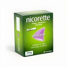 Nicorette Inhalator, 15 mg, 36 Cartridges Stop Smoking Aid New Long Expiry Date 