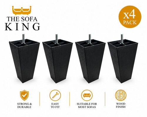 Set black plastic sofa - 4,