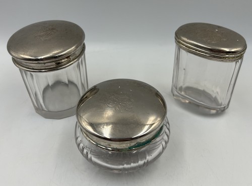 Antique glass vanity - glass, set