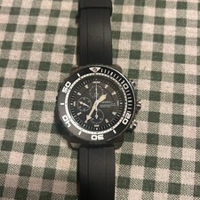 Seiko Black Caesar Chronograph