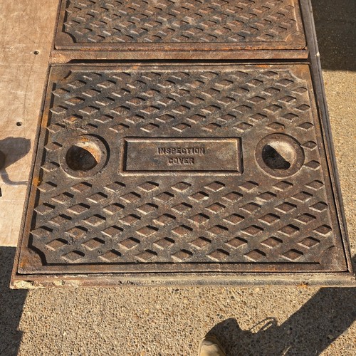 Cast iron manhole cover - cast,