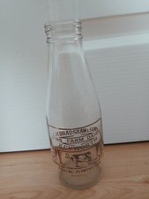 Old milk bottle C H Bradshaw and sons, Keyworth