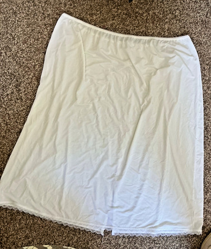 Bright white half slip - white,