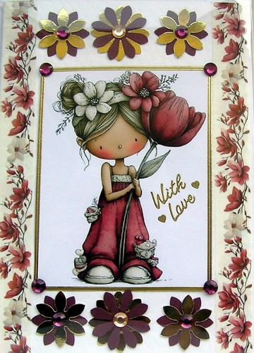 Girl holding flower hand - holding,