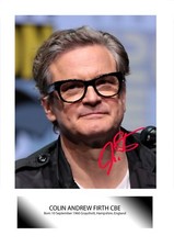 Colin Firth (1) A4 signed