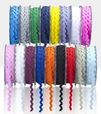 RIC RAC Ribbon Braid Trimming Reel Rolls 20 Metre 6mm Sewing Wedding Decor Craft