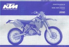 2000 KTM 250 300 380 SX MXC EXC Chassis Spare Parts Manual : 320481