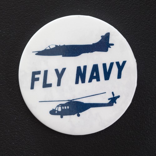 Old vintage fly navy - vintage, pin