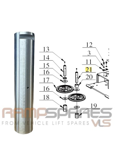 Rotary post lift under - 4,