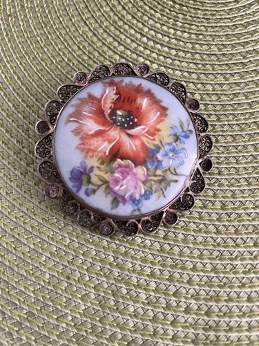 Vintage french hand - french, hand-painted