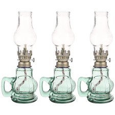 Set of 3 Oil Lamps Style Old