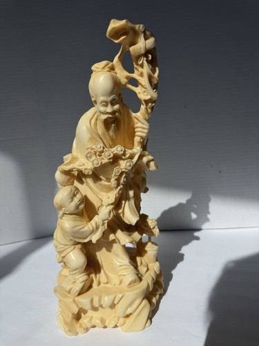 Vintage carved faux ivory - vintage,