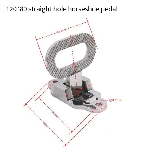 Folding footrest 316 - 316, stainless