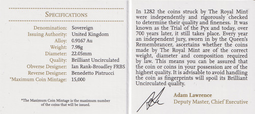 Gold sovereign 2013 royal mint - sovereign,