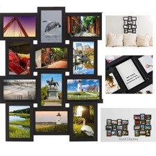 Multi Picture Frame Collage Aperture Photo Frames Holds 12 - 6''x4'' Photos NEW