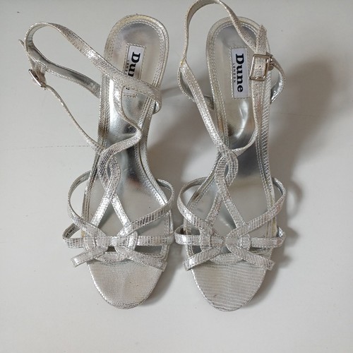 Dune sandals size silver - 5,