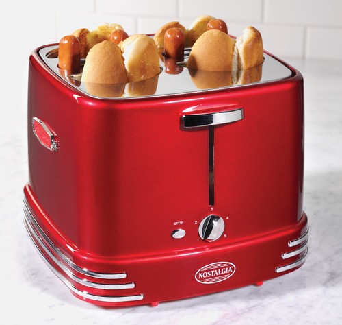 Retro pop hot - dog, toaster