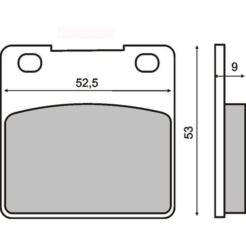 Rear brake pads for - brake, sv