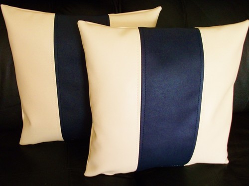 Cream navy blue - cream,