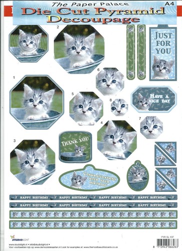 Die cut decoupage mystery - die-cut,