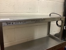 Stainless Steel Gantry 1 Tiers 3 Heat Lamps Chefs Pass Catering