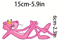 Pink Panther lazy laying Cartoon Car Bumper Sticker Decal 15cm laptop phone cup