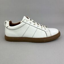Whistles White Leather Low Top Sneakers Lace Up Trainers Casual Shoes EU38 UK5
