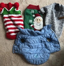 dogs small coats job lot  x 4