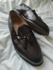 Alfred Sargent Men's "Harrow" Tassel Loafer Shoes Size 11 Burgundy Made In UK