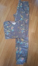 Ladies Next Blue/Purple Floral Pjs Size Small Tall - Used