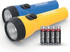Energizer Eveready LED Torch (2 Pack), Super Bright Flashlight for 2 Pack 